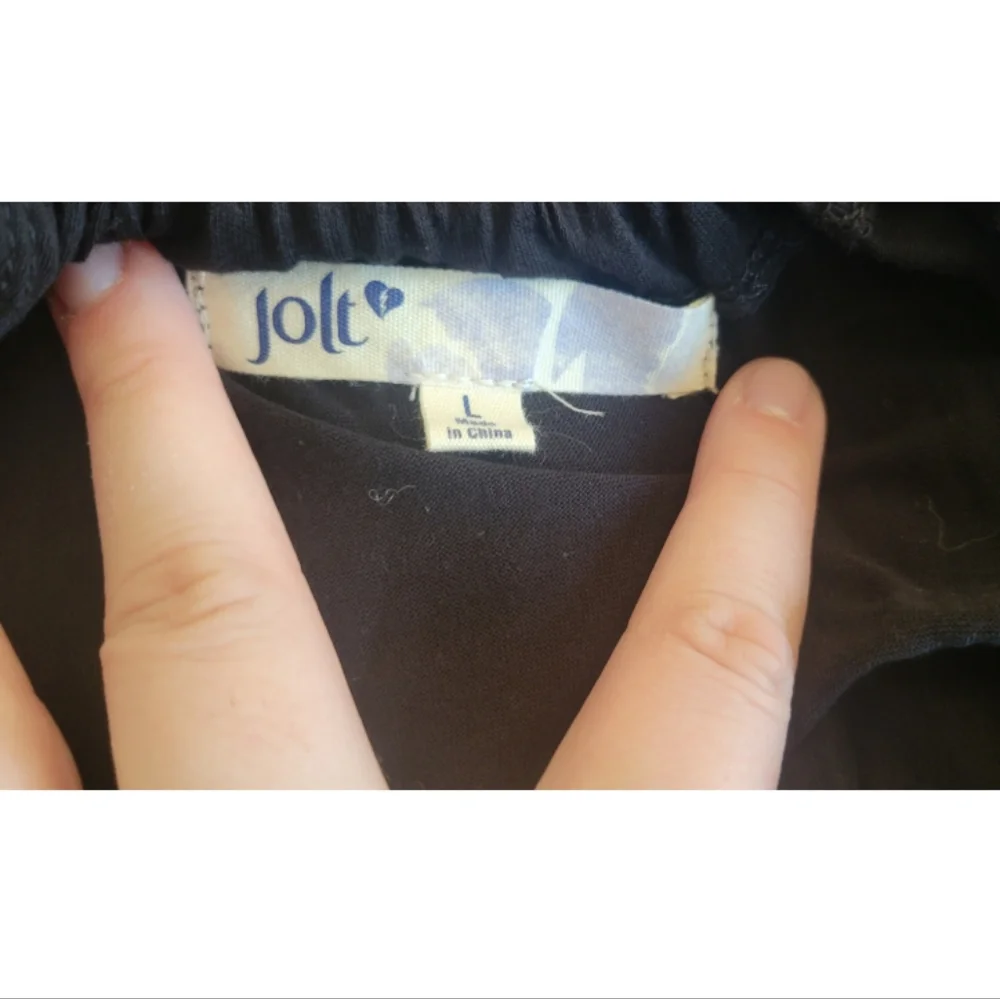 Jolt Teal Racerback Tank with Black Lace Overlay Sz Lg - Picture 4 of 4